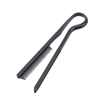 

Salon Simple Black Hair Straighten Comb Styling Hairdressing Smooth Tool Hold Tongs New Hair Accessories Tools Hair Care