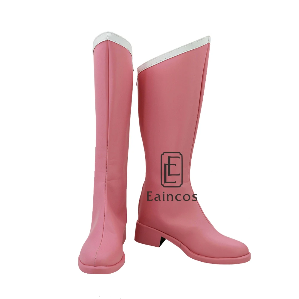 Аниме Сейлор Мун Сейлор чибимун обувь для косплея девочек Chibiusa COS розовые сапоги на заказ