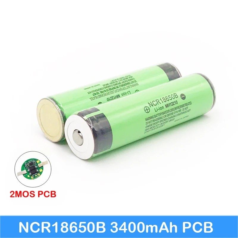 

100% Original NCR18650B 18650 li-ion Rechargeable battery 3400mAh 3.7V with PCB For Laptop ues / Electronic cigarette use JY12