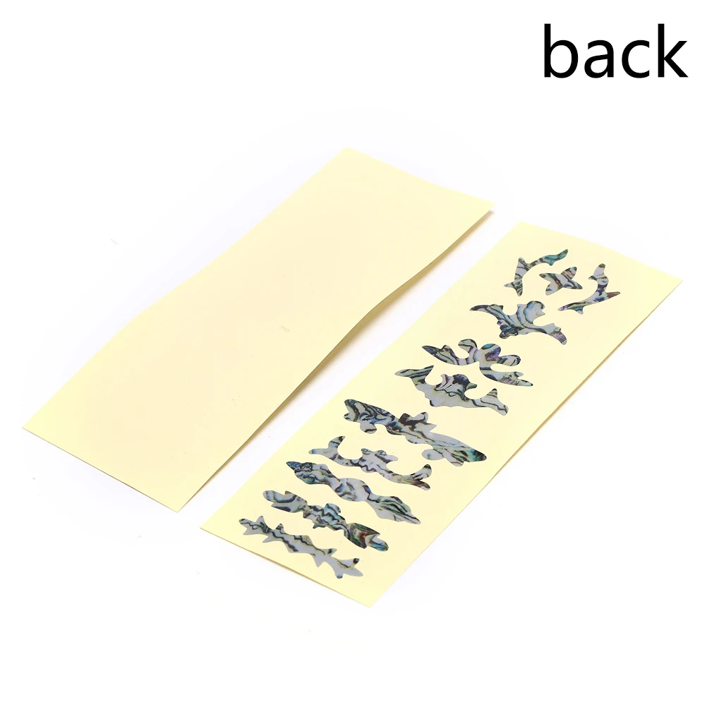 

Guitar Bass Fretboard Inlay Sticker Cross Bird Flower FingerBoard Markers Decoration 2 Styles