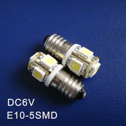 Высокое качество DC6V 6.3 В e10 светодиодные панели предупреждающий индикатор, E10 привели приборов загорается, e10 свет лампы Бесплатная