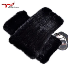 Осень-зима, новые импортные норковые меховые леггинсы, носки, толстые теплые меховые эластичные леггинсы, Подмышечные гетры, женские рукава W#20