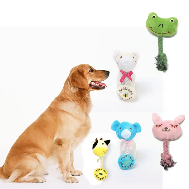 

Dog Toys Cute Dog Chewing Toys Diversity Animals Pet Toy For Puppy Vocal Toy Cow/ Rabbit/ Elephant/ Bear/ Frog