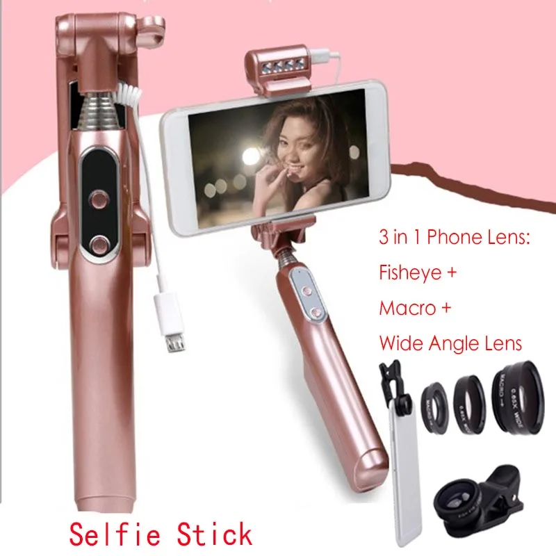 Camera Phone Bluetooth Extendable Selfie Stick RK04 Telescopic Monopod