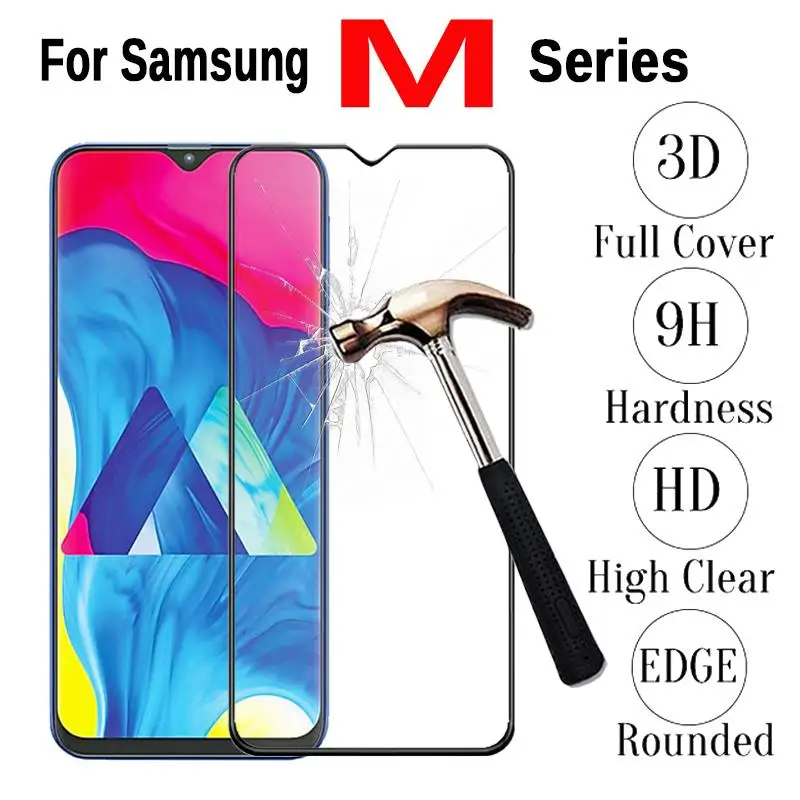 Защитное стекло закаленное для Samsung A30 A50 A51 M30s A6 A8 J4 J6 A7 2018 Galaxy M10 M20 M30 A20E A40 A70