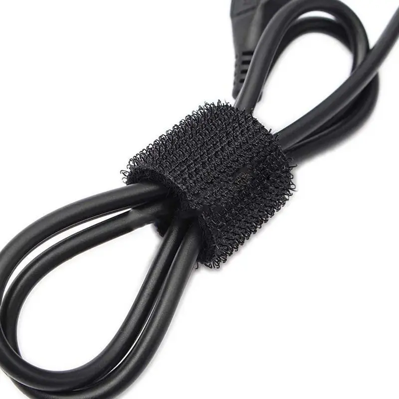 

Double Sided Loop Tape Black 20mm Cable Ties Straps Self locking Nylon Cable Ties 5 Meter Easy to cut to desired Length