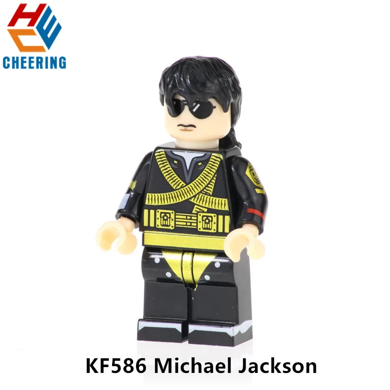 Одна распродажа Super Heroes строительные блоки Майкл Джексон серии Цифры кирпичи экшн Рождественская модель игрушки для детей KF586