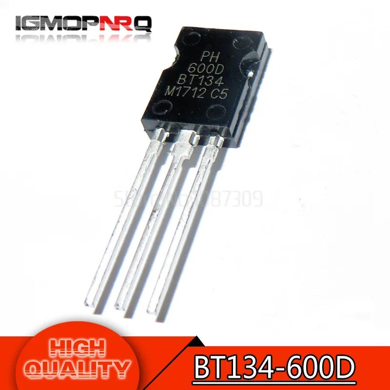 

5pcs free shipping BT134-600D BT134 BT134-600 600V 4A Triacs RAIL TRIAC SOT-82 new original