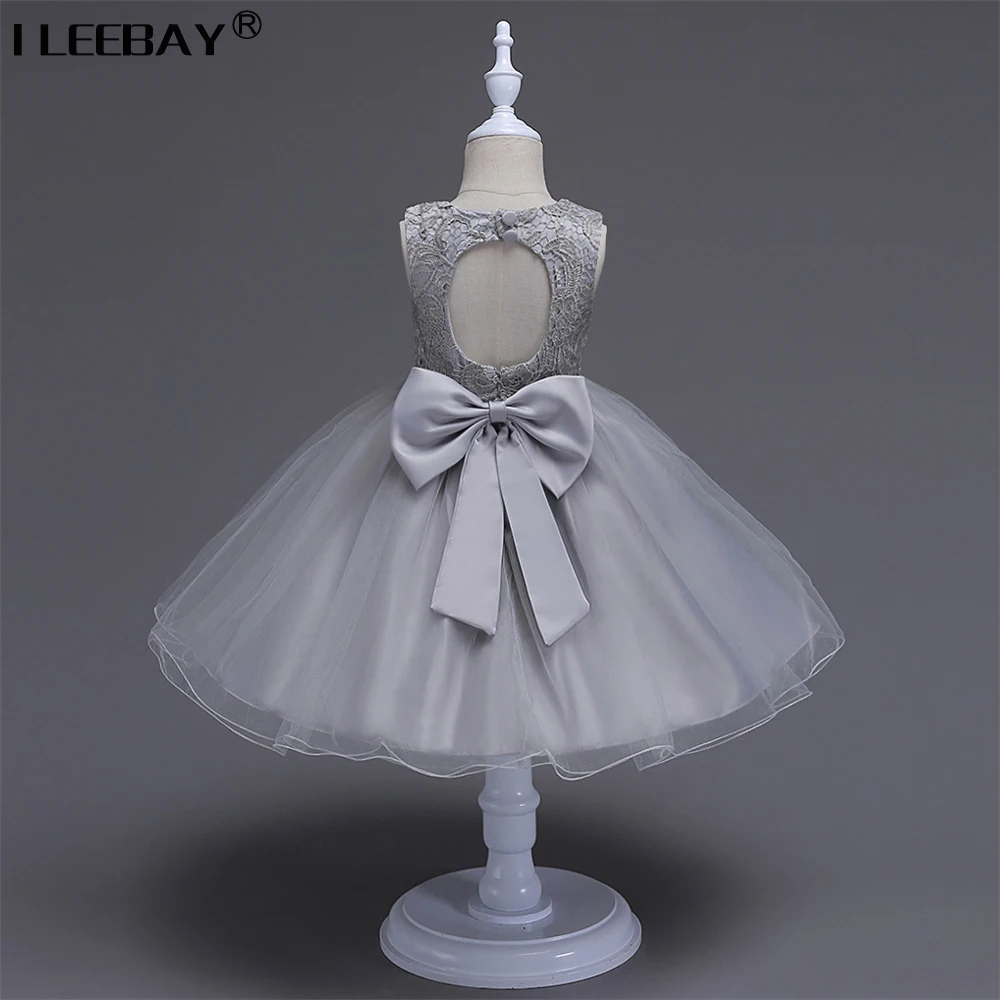 2018 Girls Evening Dress Children Wedding Lace Costume Halloween Flower Girl Princess Tutu Dress Kids Christmas Vestido