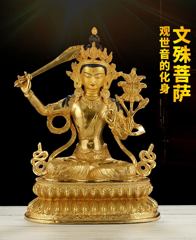 46cm 18" Huge Large Buddha Home Grecobuddhist Efficacious Protection