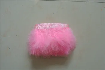 

10 meters light pink marabou Fluff feather trim Turkey Feather Trim fringe 7-10cm wide for sewing Costume supply