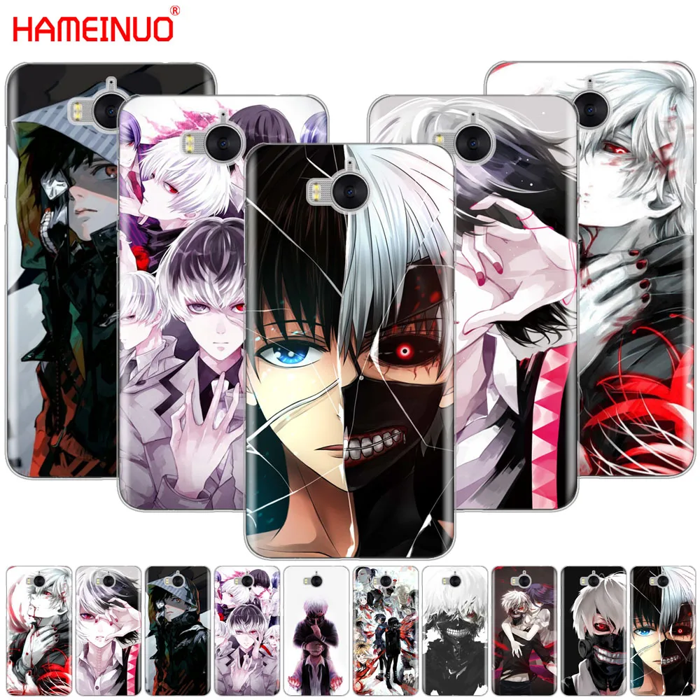 HAMEINUO Tokyo Ghoul font b anime b font Kaneki Ken cell phone Cover Case for huawei