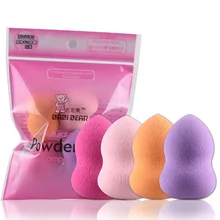 Radom Color! 4Pcs Cosmetics Makeup Sponge Foundation Puff Bigger In Water Face Powder Contour Make Up Sponge Tool Kits