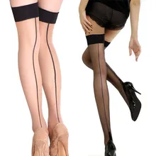 2019 moda sexy meias mulheres coxa alta meia transparente sobre o joelho meias meias meias meias ficar até msk66