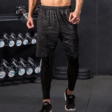 Летние Повседневное мужские высотой до колена Короткие Штаны эластичная быстросохнущая Фитнес шорты бренд Для мужчин бодибилдинг, тренировка одежда Костюмы