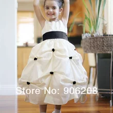 Мода 215 г. Новое поступление высококачественное чистое белое платье с большим бантом и цветочным узором для девочек эксклюзивные продажи