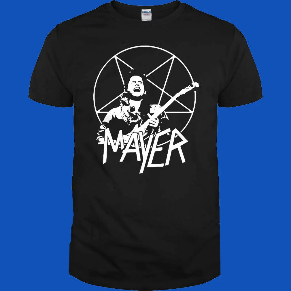 Мужская футболка с коротким рукавом John Mayer черная забавным принтом|Футболки| |