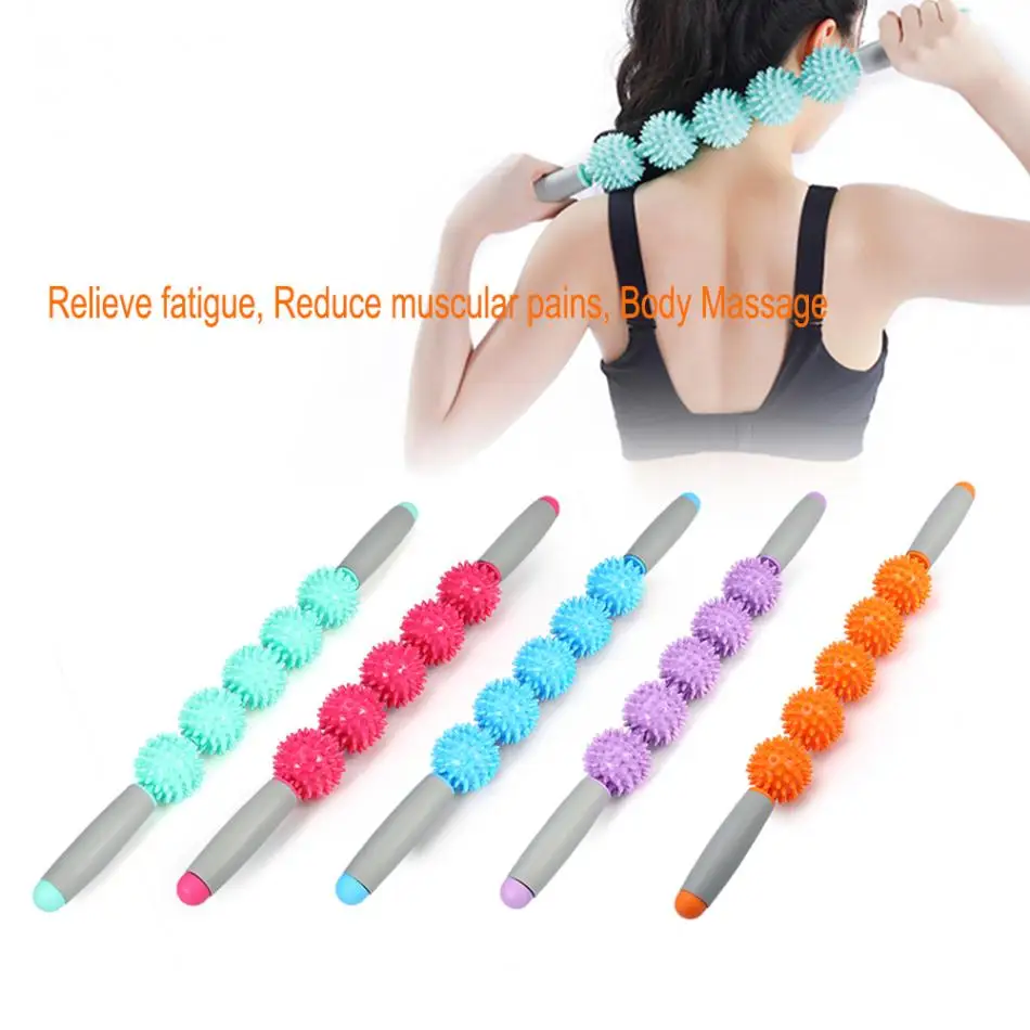 Buy PVC 5 Balls Massager Stick Anti Cellulite Stick