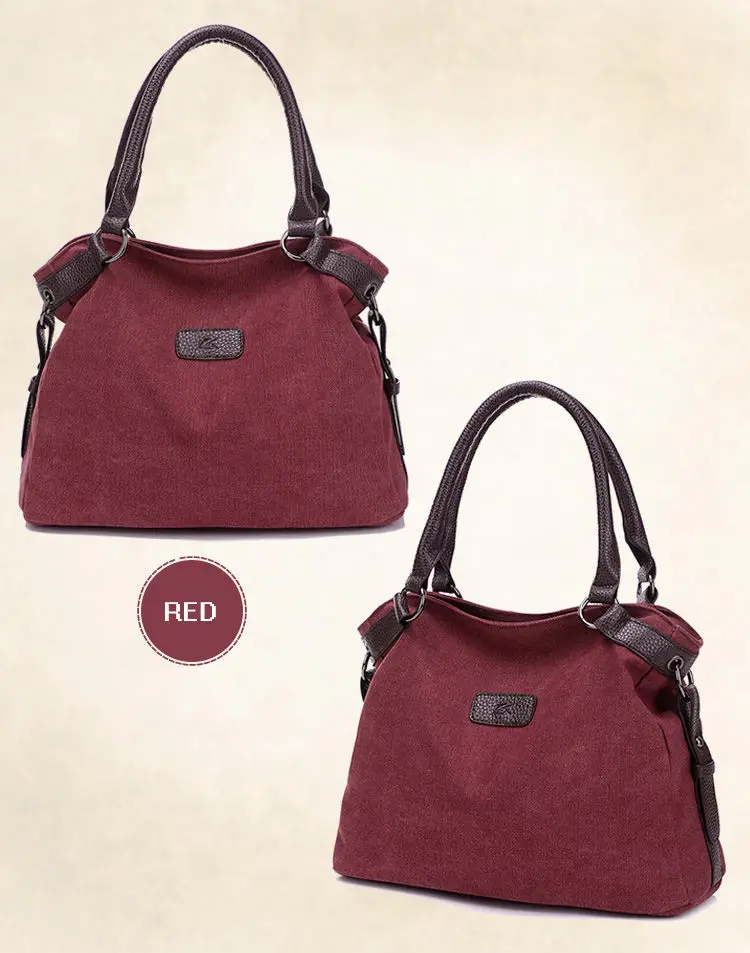 Ретро canevas tote карманов Для женщин Сумки-холсты высокое качество женские сумки на плечо Кофе женская сумка Винтаж Повседневное кошелек