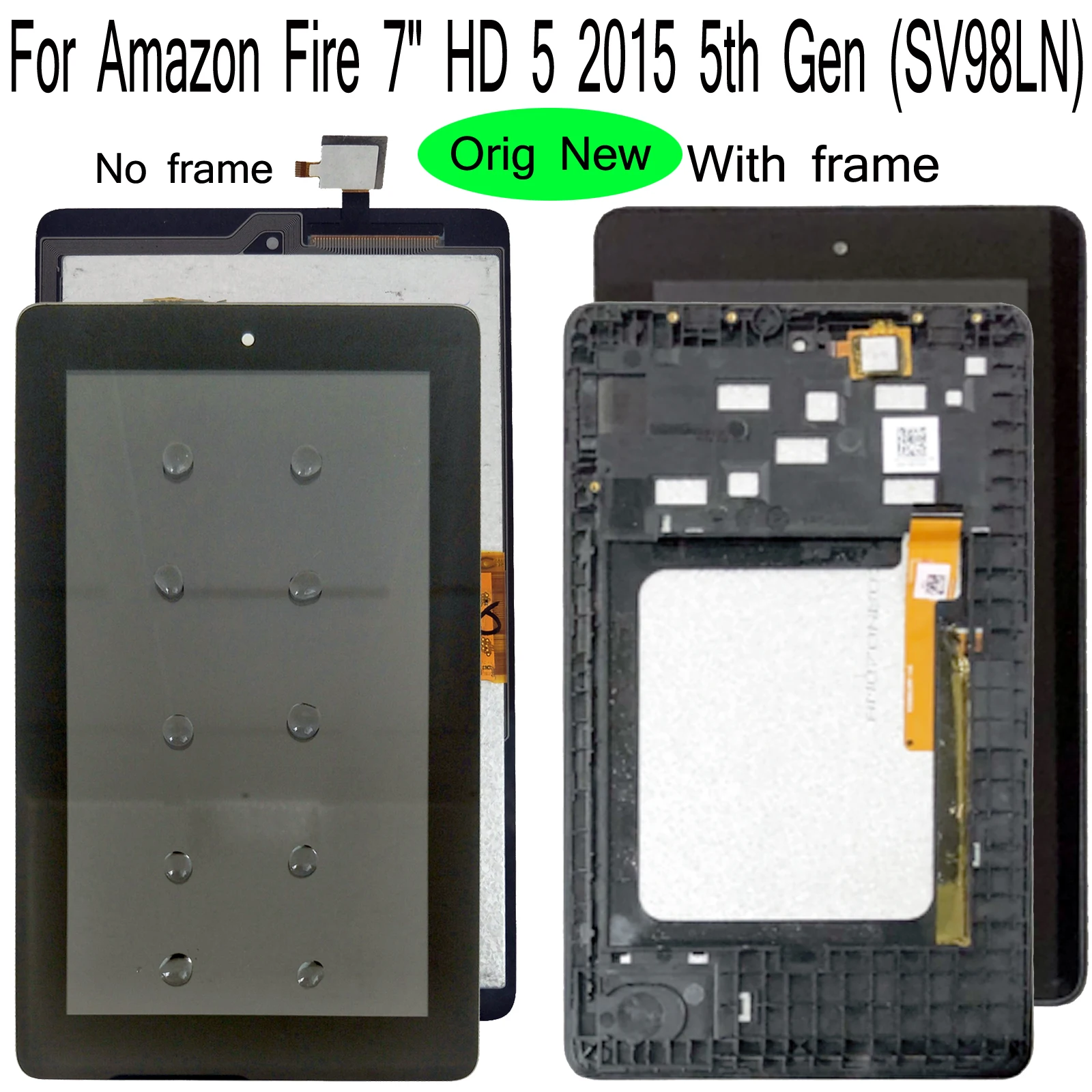 

Shyueda For Amazon Fire 7" HD 5 2015 5th Gen (SV98LN) 100% Orig AAA+ IPS LCD Display Touch Screen Digitizer With tools
