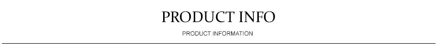 PRODUCT INFO