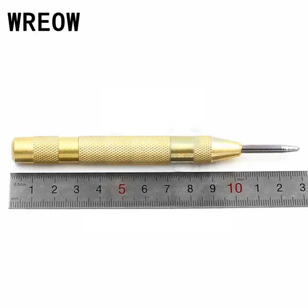 

4pcs/Set HSS Titanium Coated Step Drill Bit for Metal/ Wood Drilling hole +Automatic Center Punch Hole Cutter Tool Hand Tools
