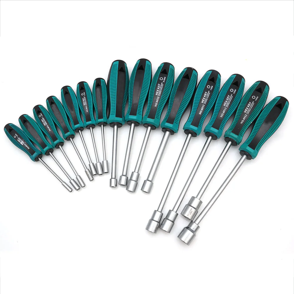 High Metal Socket Driver Wrench Screwdriver Hex Nut Key Nutdriver Hand Tools 3mm-14mm LG66