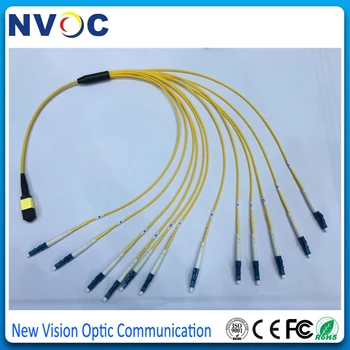 

MPO/APC Male(SENKO)-8xLC 2.0mm Fanout Fiber Optical Patch Cord,3.0mm 8C G657A1 Mini Yellow LSZH Round Cable,L:3M (2M+1M)