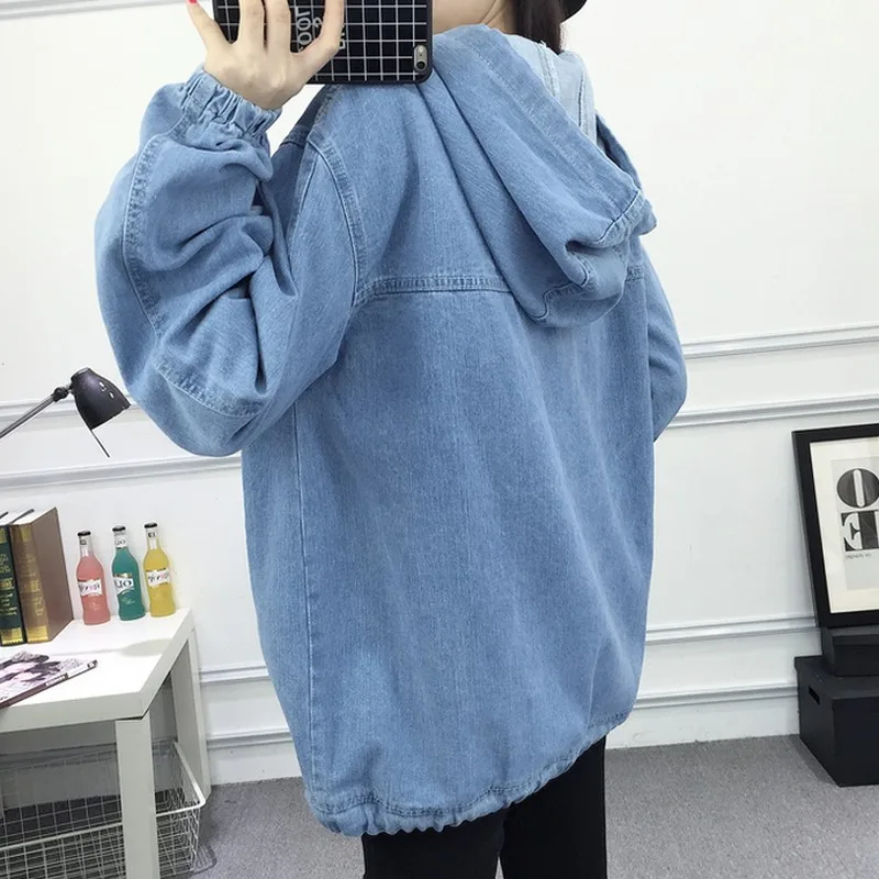 EXOTAO женские джинсы толстовки Весна Осень Harajuku джинсовый спортивный свитер Лидер