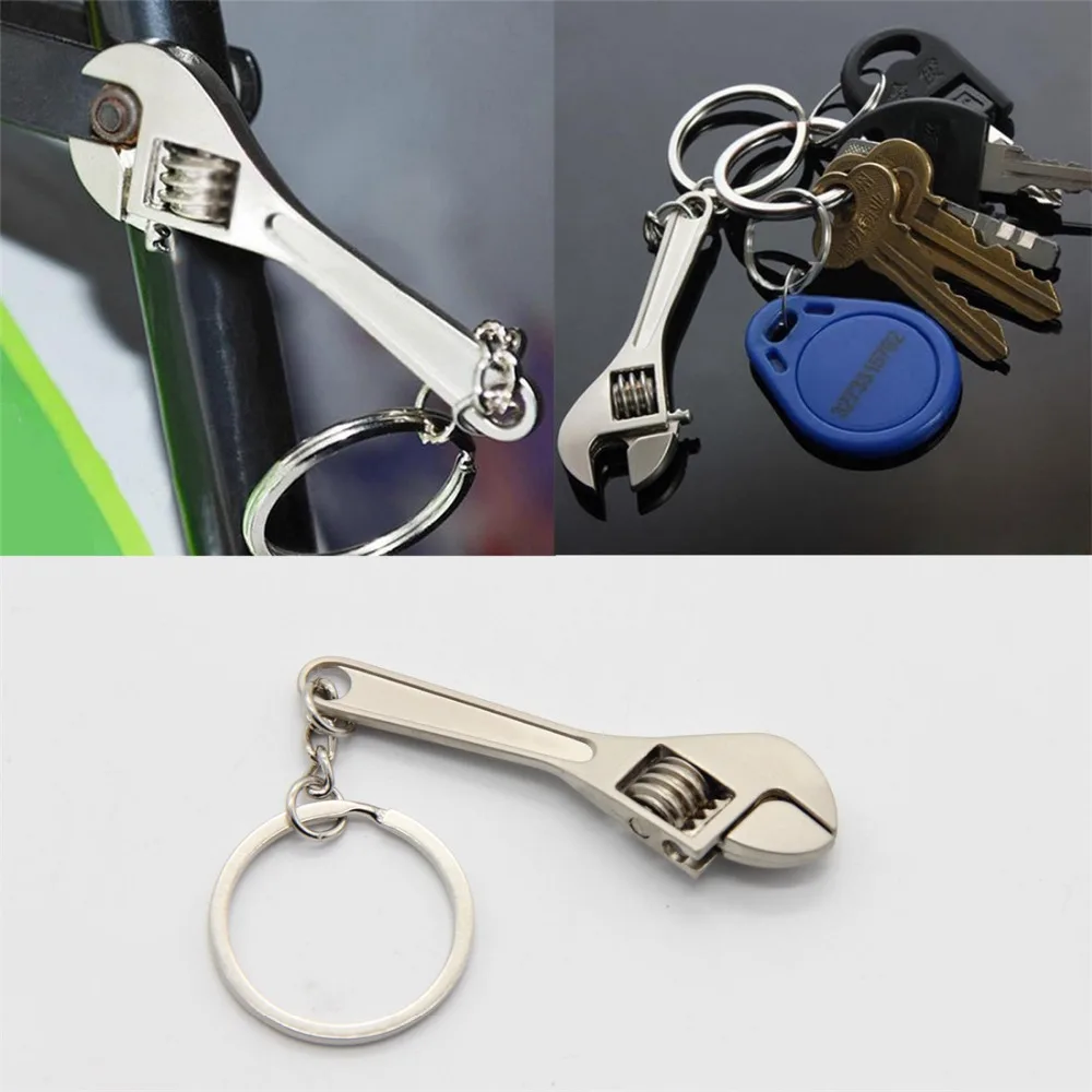 

Adjustable Practical Functional Wrench Spanner Keychain Keyring Hand Tool Gift