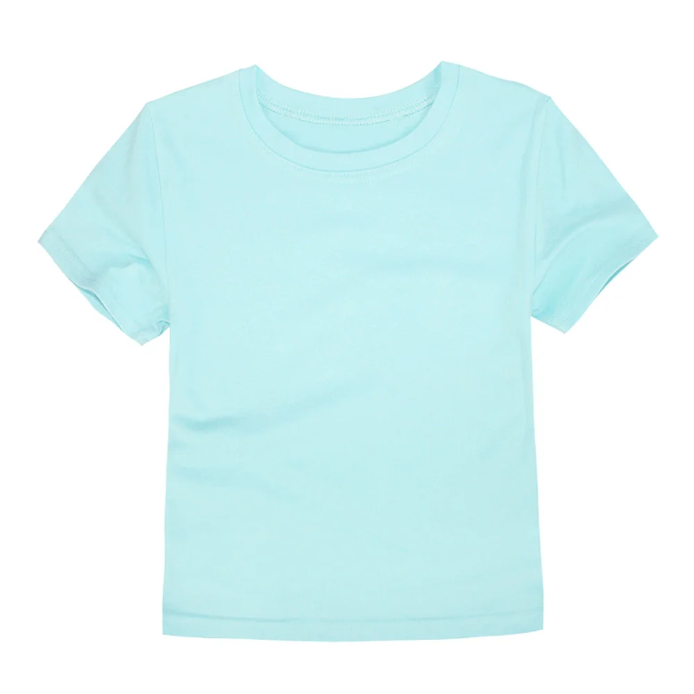 Kids Boys T Shirts Plain Short Sleeve Clothes