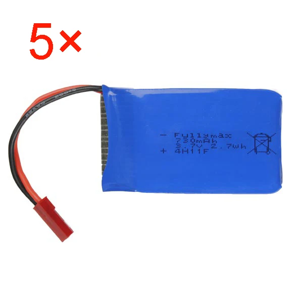 5 шт. x 3 7 В 730 мАч Lipo аккумулятор для Wltoys V686 V686G V686J V686K RC Quadcopter Drone|lipo battery|battery lipo