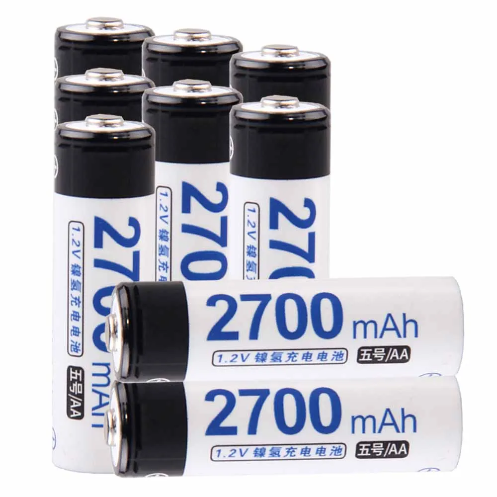 

Lowest price 9 piece AA battery 1.2v batteries rechargeable 2700mAh nimh battery for power tools akkumulator