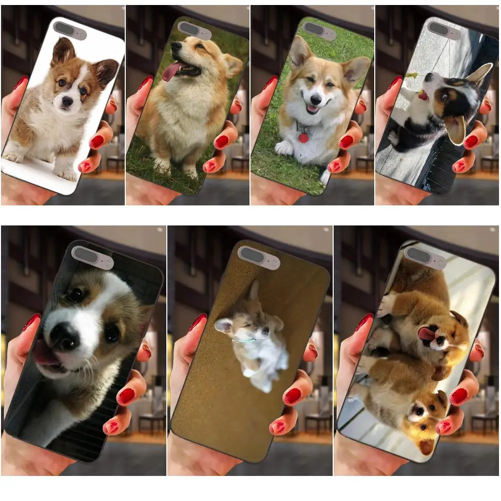 

TPU Protective Case For Galaxy C5 C7 J1 J2 J3 J330 J5 J6 J7 J730 2017 Ace Core Duo Max Mini Plus Prime Pro Corgi Dog Puppy