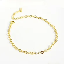 La MaxZa, 925 пробы, серебряный, особый простой браслет на цепочке в форме сердца для женщин и девушек, Трендовое ювелирное изделие, серебро 925, женский браслет