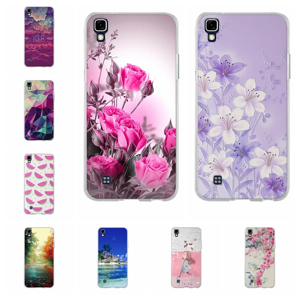 

3D Pattern Case For LG X Power 5.3 inches Soft TPU Covers For LG X Power Fundas For LG X Power Case Flower Colorful Shells Capas