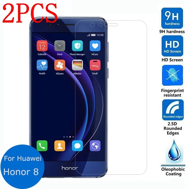 2 шт. закаленное стекло для Huawei Honor 8 экран протектор Thoughed Защитная пленка |