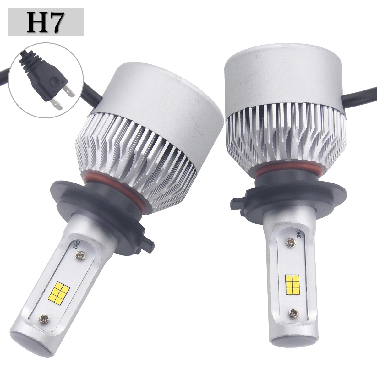 2 шт. 8000lm автомобиля H1 H3 H7 H8 H9 880 881 светодиодный лампа 40W 6000K фар z90|Передние LED-фары