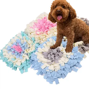 

Pet mat for cat Pure Hand Made Dog Sniffing Pad Sniffing fleece Blanket Eating Pad Physical Education Toy Pet Supplies