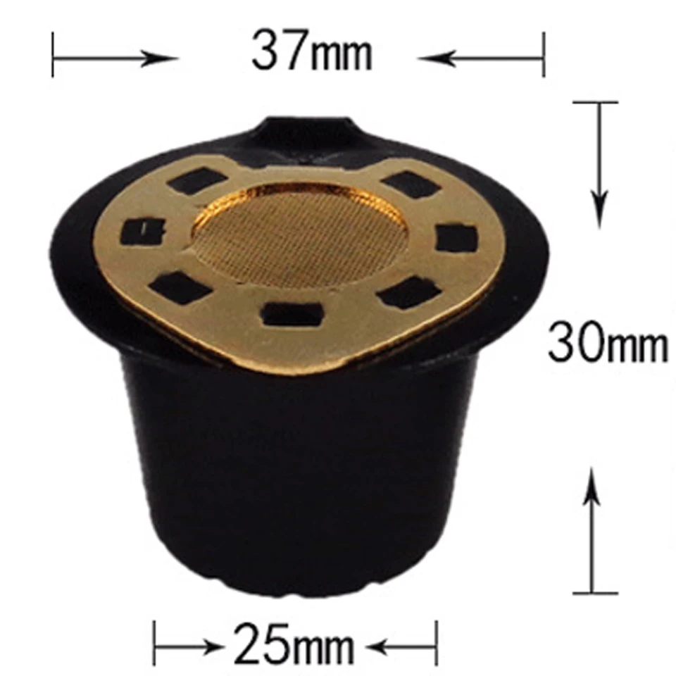 2 шт./лот для многоразового использования Кофе фильтр для кофе для кофемашины Nespresso кафе многоразового капсульные чашки