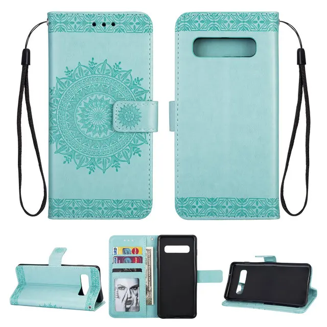 Тотем флип чехол для samsung Galaxy S10 случае Coque samsung S10Plus чехол кожаный бумажник Слот для samsung 10 S чехол S10E 10 S+ Plus