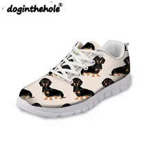 Doginthehole Doxie Dog кроссовки прогулочная обувь женская уличная сетчатая обувь удобная женская обувь на шнуровке женские спортивные туфли