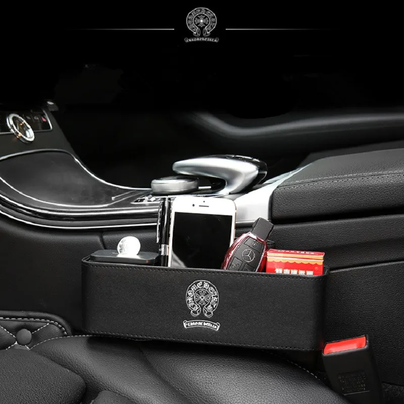 

Car Storage Bag Chrome-Hearts Styling Gap Storage Box Hanging Box Bag Seat Back Coin Organizer Car accessories