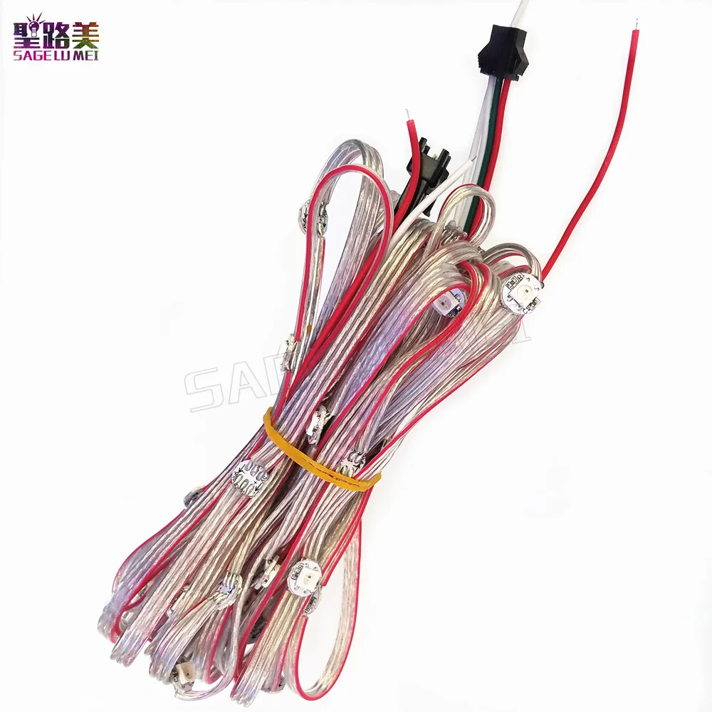 LED full color light 5050 RGB WS2811 IC Built in string lighting Holiday 50 pixels Pre