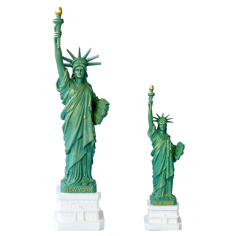 Американский США Нью-Йорк смола статуя свободы Реплика Модель свободная богиня статуэтки домашний стол украшения ремесла скульптура