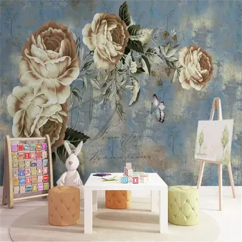 

European TV background wall abstract background wall custom high-end mural factory wholesale wallpaper mural photo wall