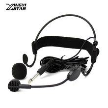 Profissional 6.5mm jack dinâmico fone de ouvido microfone karaoke mic para guitarra misturador de áudio dj cantar estúdio gravação amplificador alto-falante