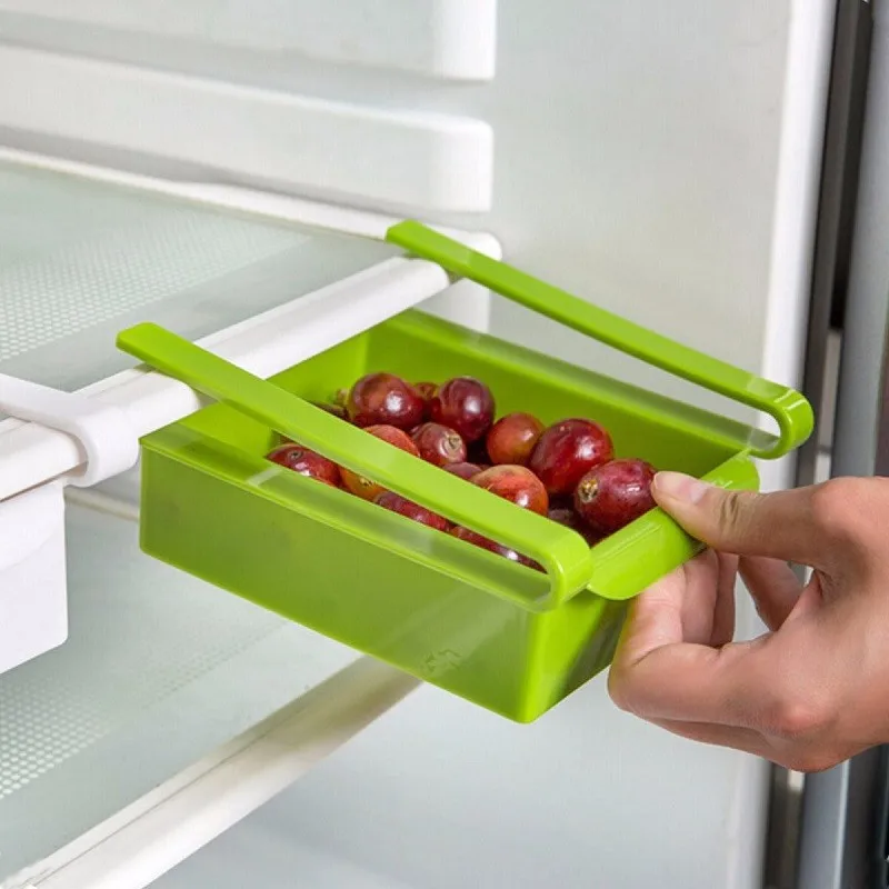 Кухонный инструмент настенная полка органайзер холодильник пластиковая коробка для хранения стойка с слоем перегородки ящик для хранения полка чехол