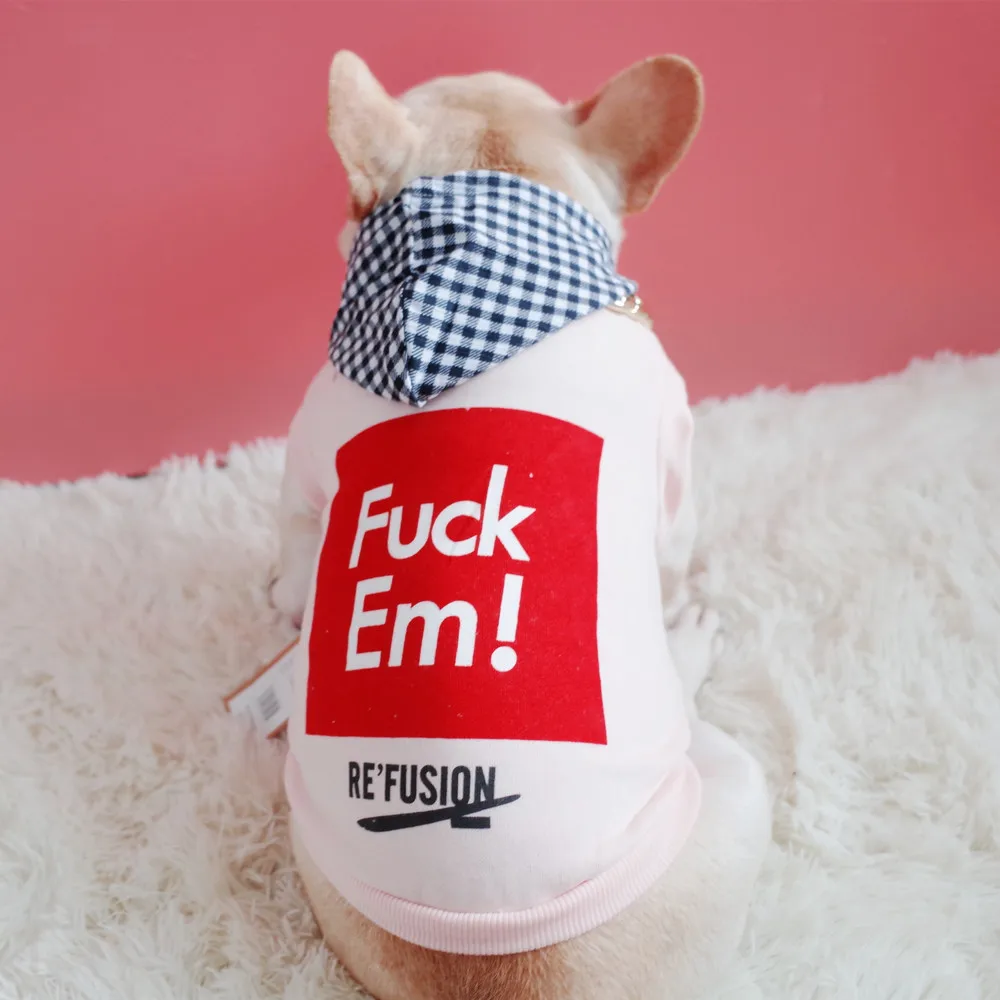 2018 font b Pet b font Dog spring autumn Clothes for Small Dogs French Bulldog Cotton