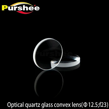 

Optical quartz glass convex lens(D12.5;f23)